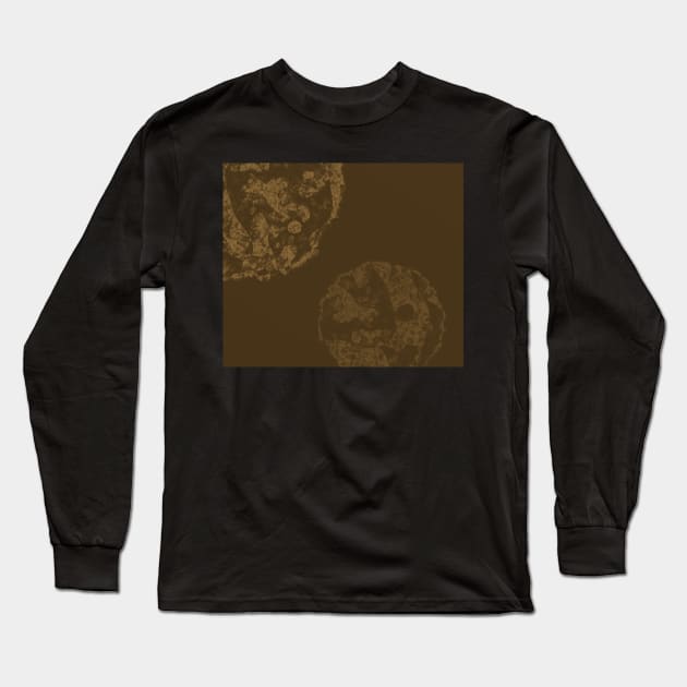 Brown and tan abstract Long Sleeve T-Shirt by erichristy